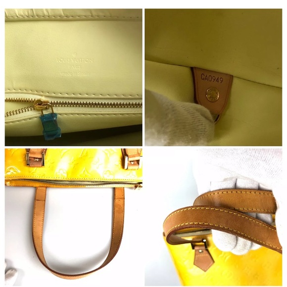 Authentic Louis Vuitton Yellow Vernis purse bag - Picture 9 of 10